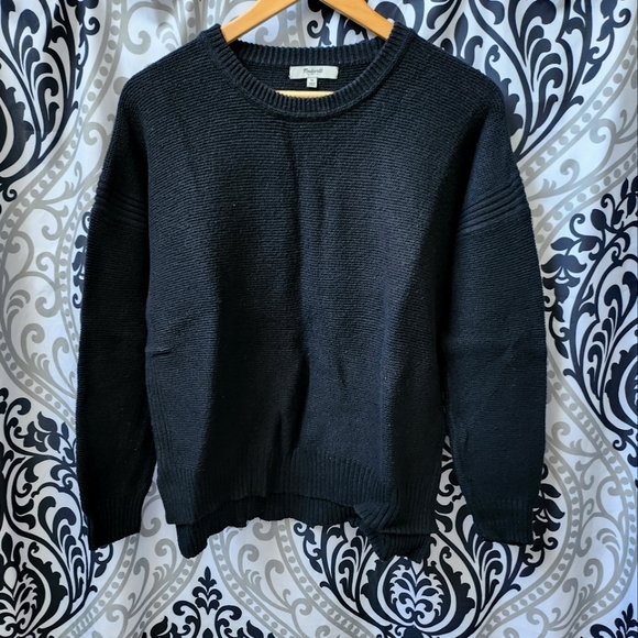 Madewell Sweaters - EUC M Ribbed Black Sweater